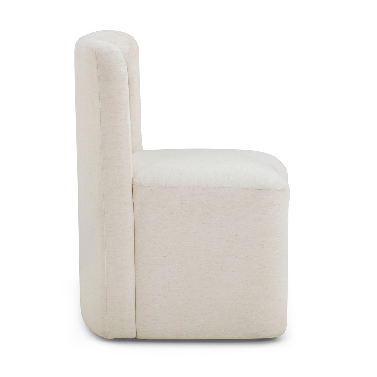 Dolce Cream Performance Velvet Rolling Desk Chair by TOV Furniture – photo 4 of 8