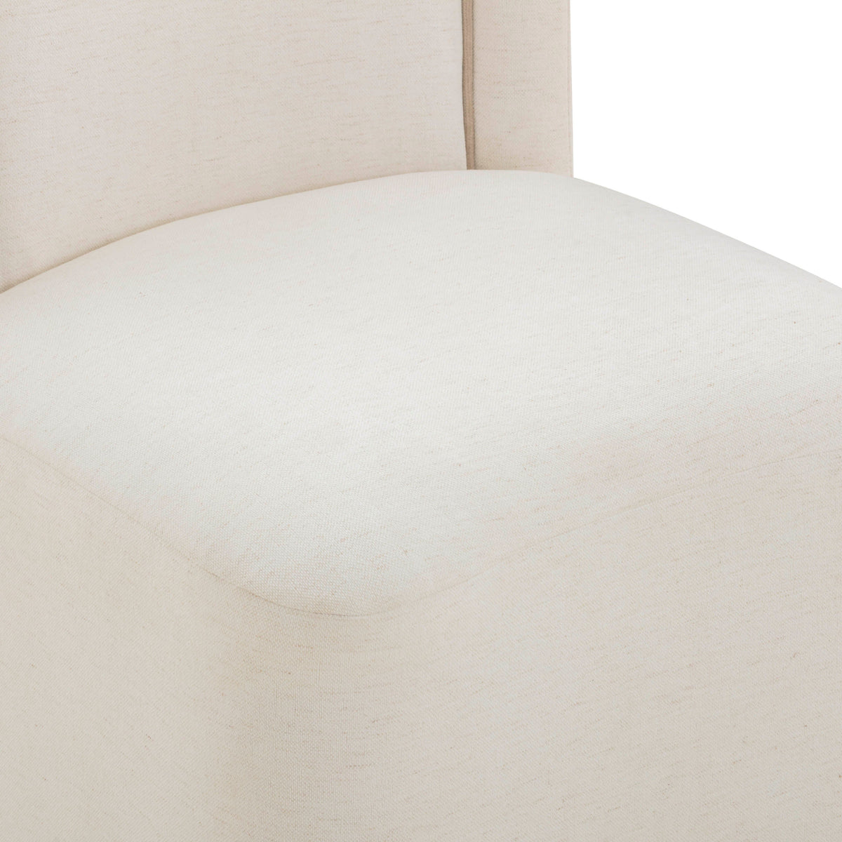 Dolce Cream Performance Velvet Rolling Desk Chair by TOV Furniture – photo 6 of 8