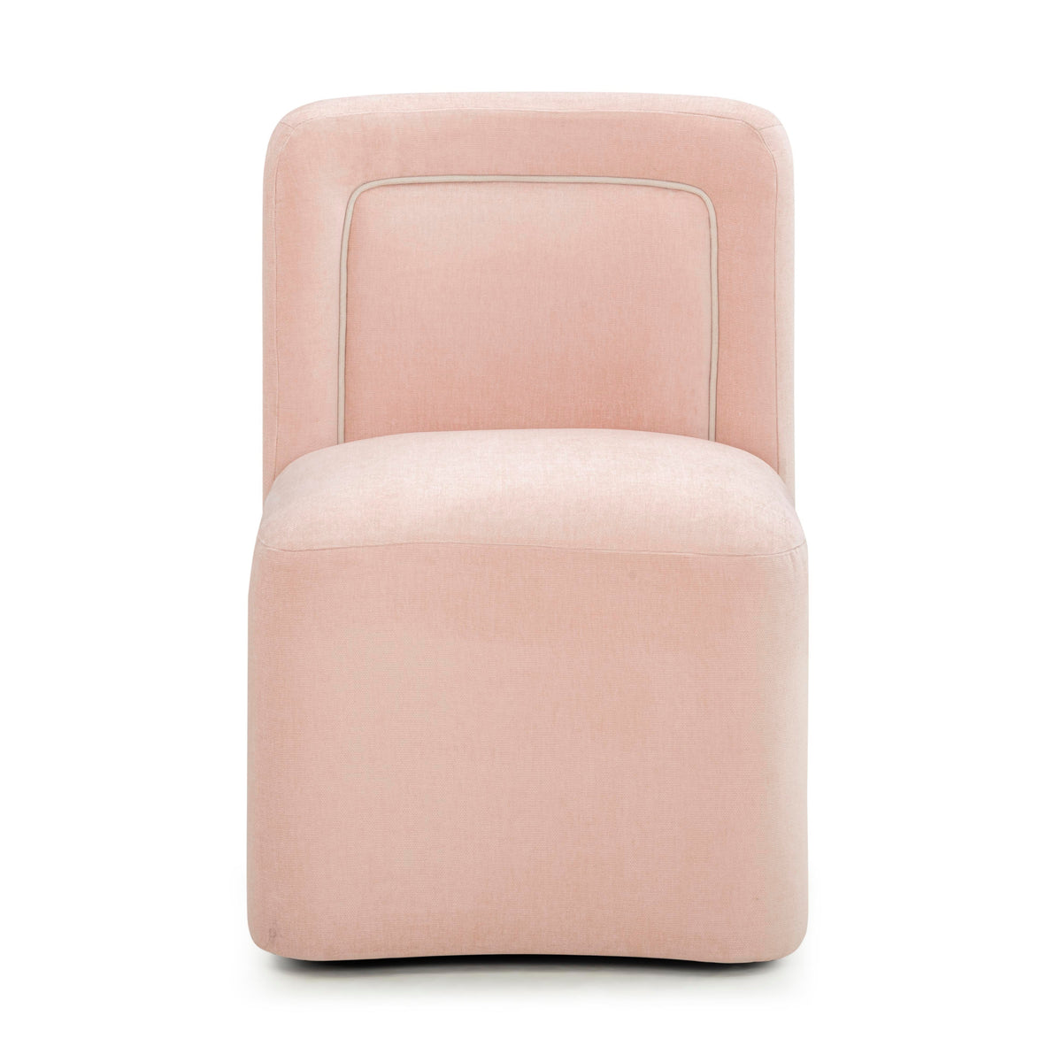 Dolce Pink Performance Velvet Rolling Desk Chair by TOV Furniture – photo 1 of 8