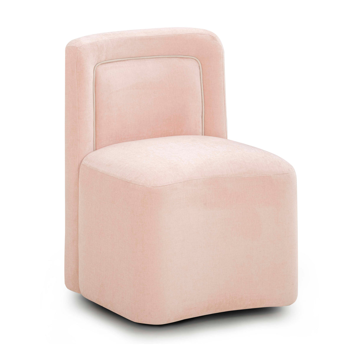 Dolce Pink Performance Velvet Rolling Desk Chair by TOV Furniture – photo 3 of 8