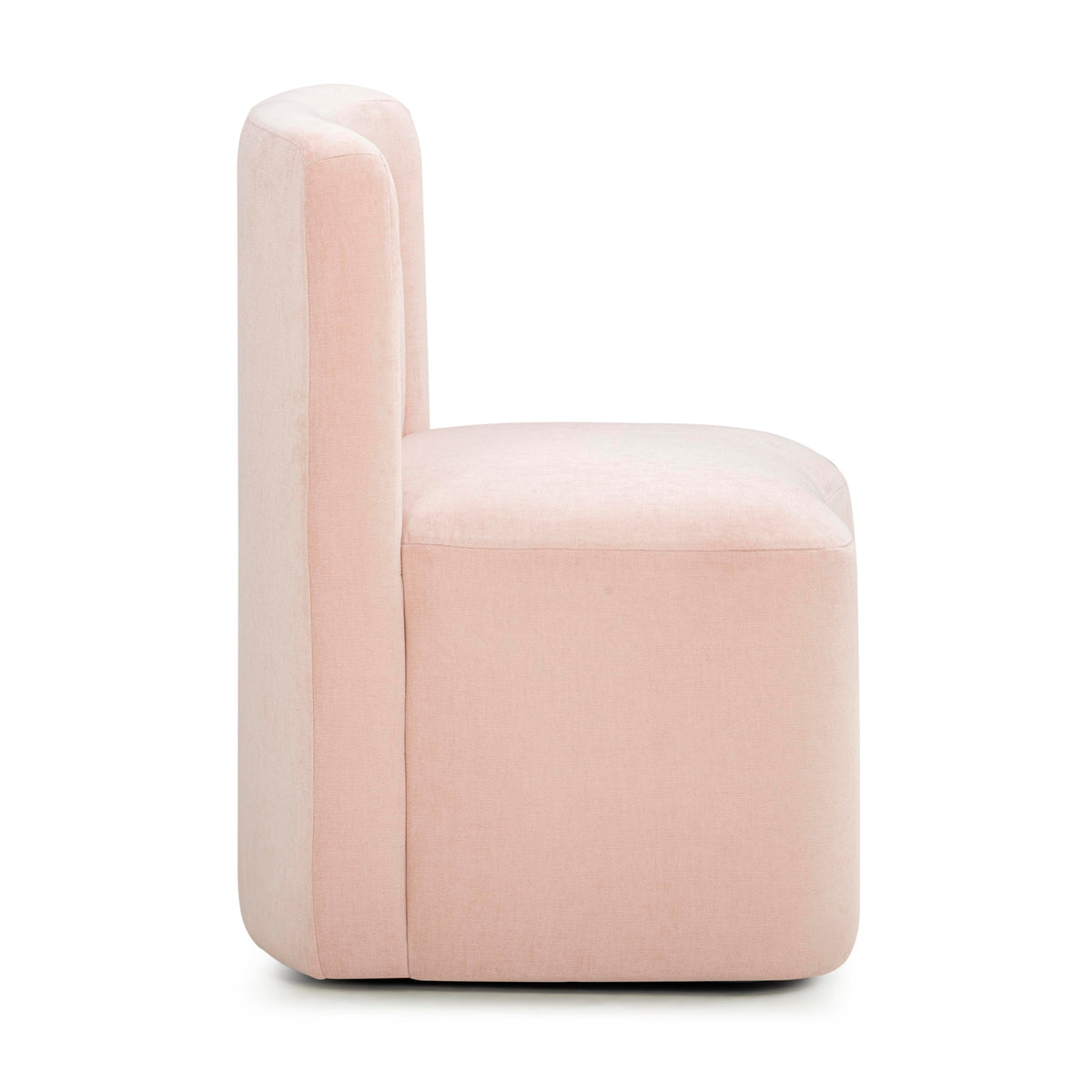 Dolce Pink Performance Velvet Rolling Desk Chair by TOV Furniture – photo 4 of 8