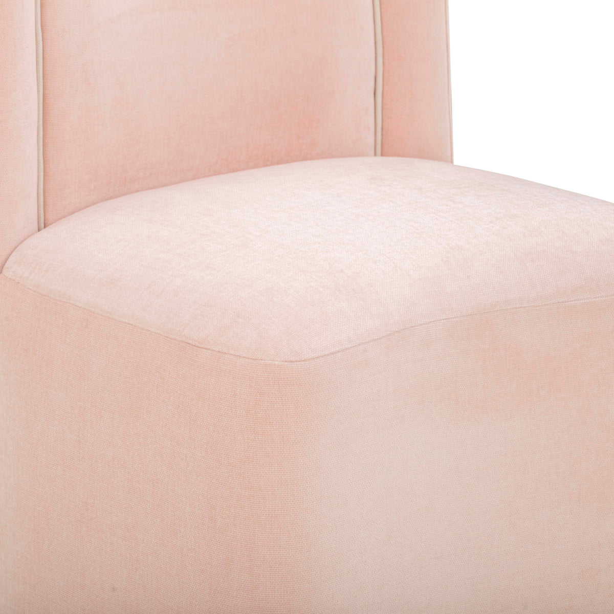 Dolce Pink Performance Velvet Rolling Desk Chair by TOV Furniture – photo 6 of 8