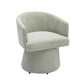 Kristen Upcycled Chenille Rolling Desk Chair by TOV H68928