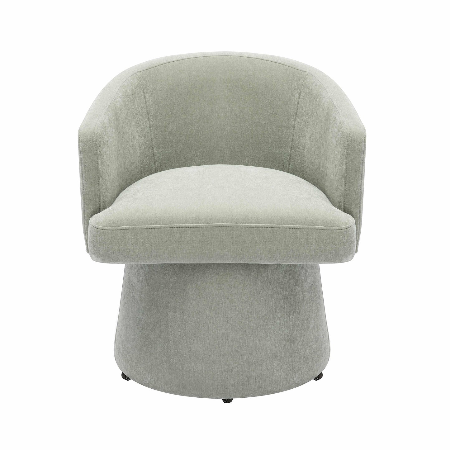 Kristen Upcycled Chenille Rolling Desk Chair by TOV H68927