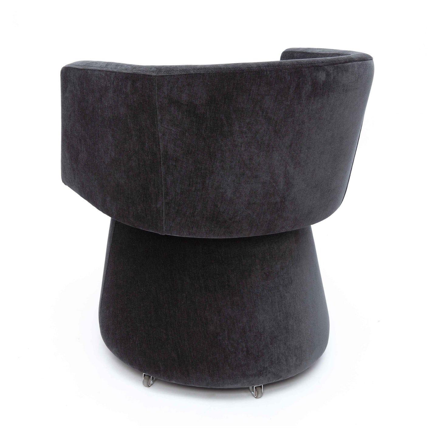 Kristen Upcycled Chenille Rolling Desk Chair by TOV H69158