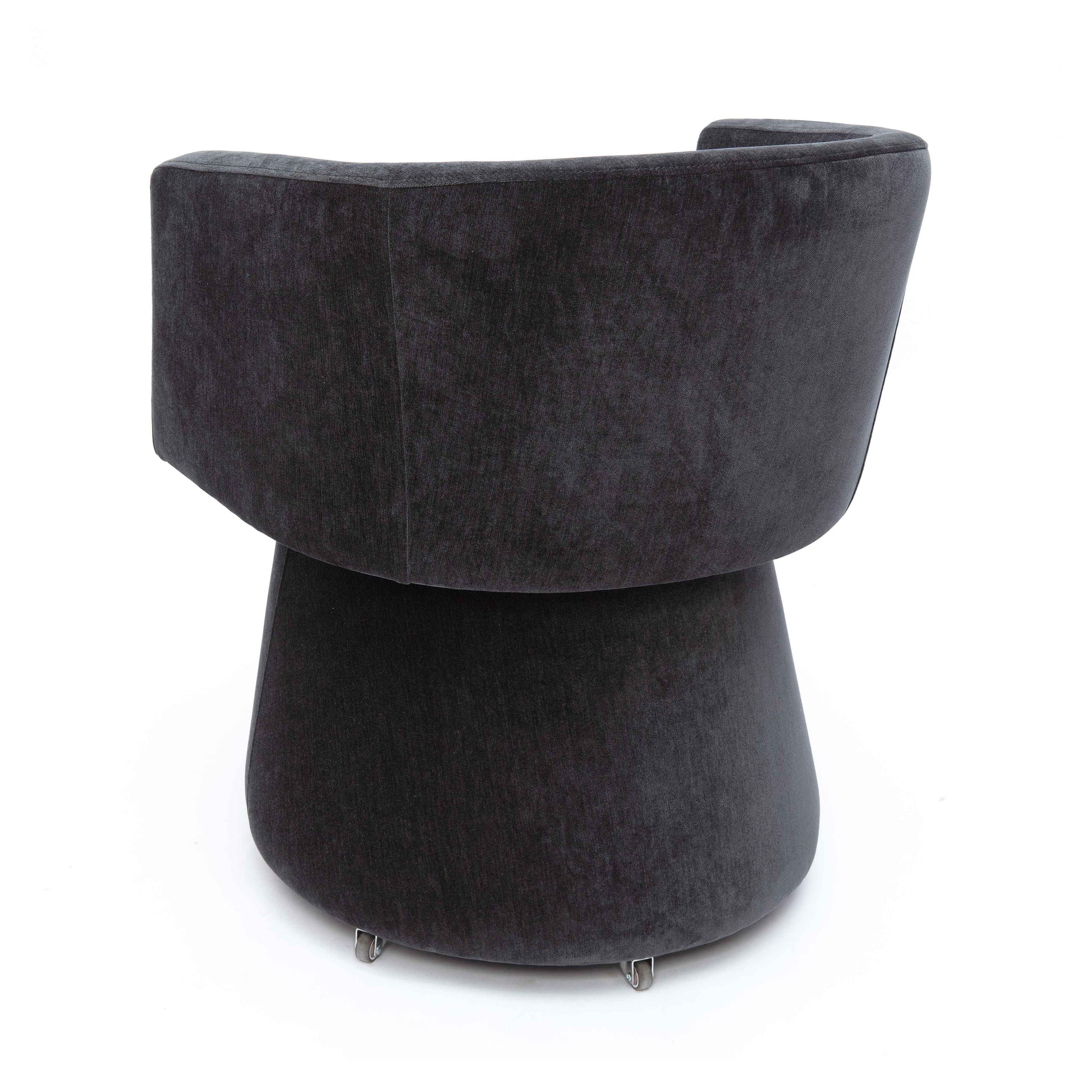 Kristen Upcycled Chenille Rolling Desk Chair by TOV H69158