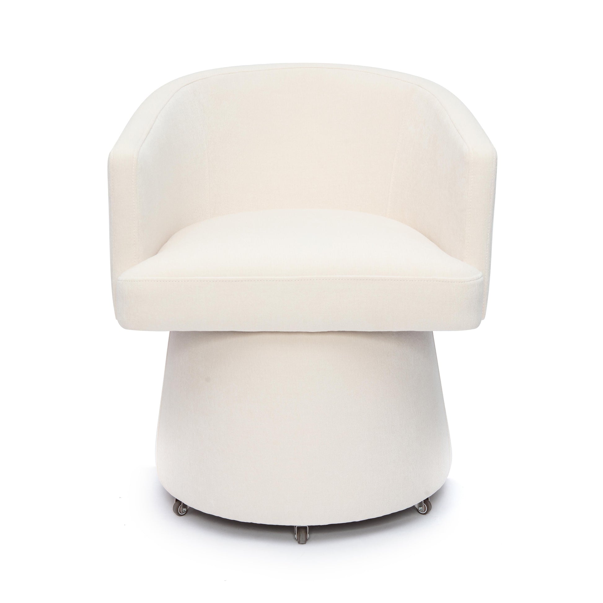 Kristen Upcycled Chenille Rolling Desk Chair by TOV H68928