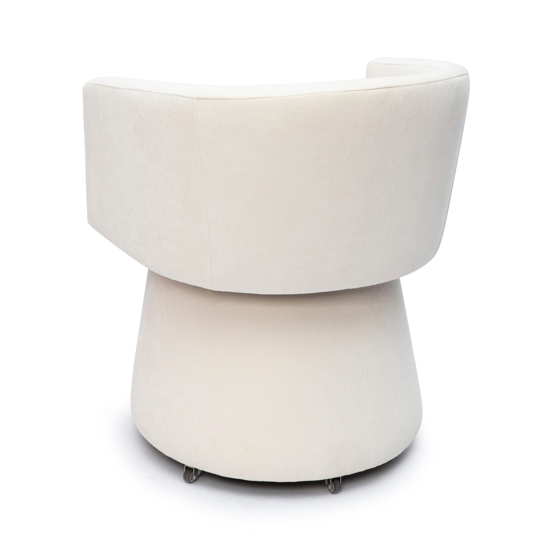 Kristen Upcycled Chenille Rolling Desk Chair by TOV H69159