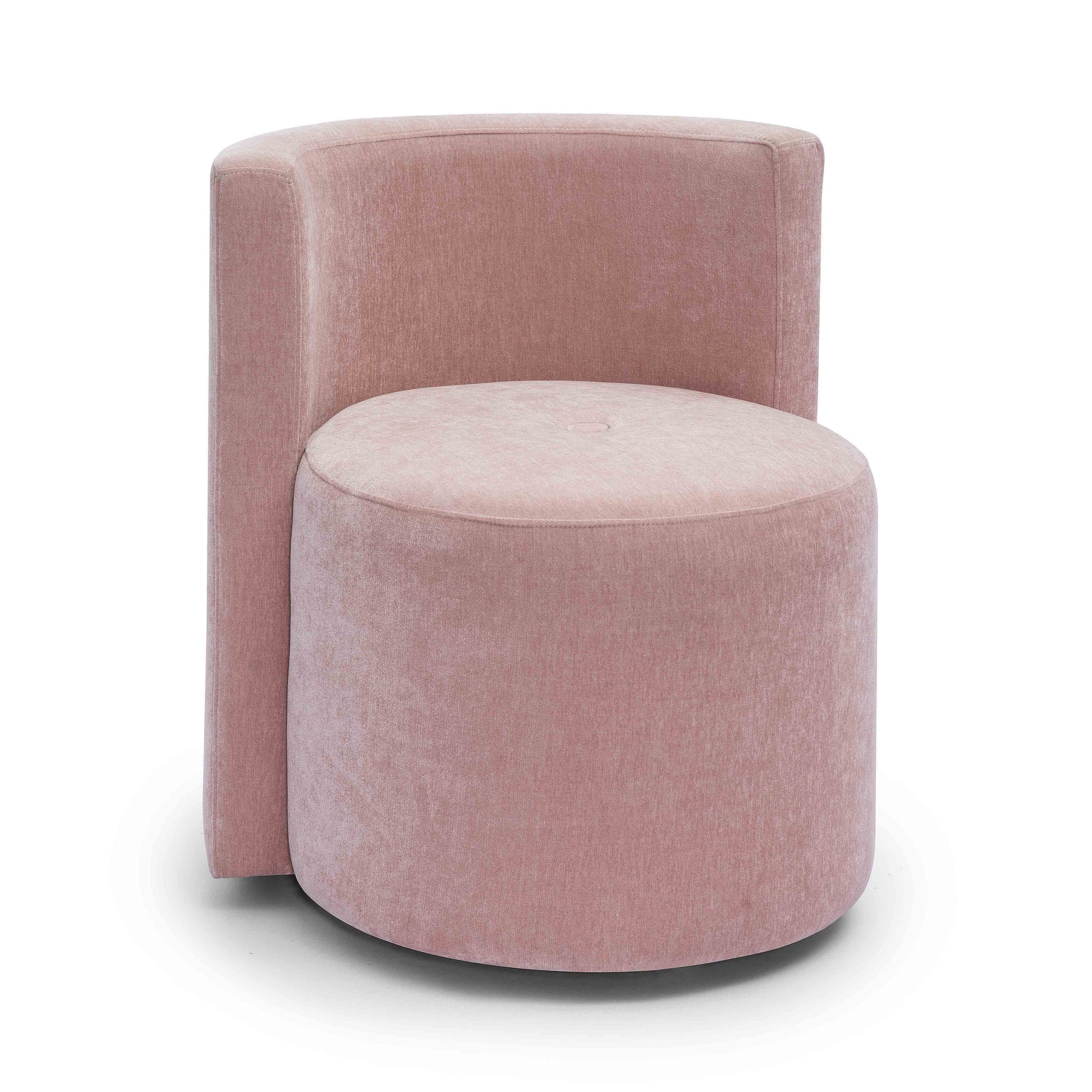Alyssa Upcycled Performance Velvet Rolling Desk Chair Pink by Tov Furniture