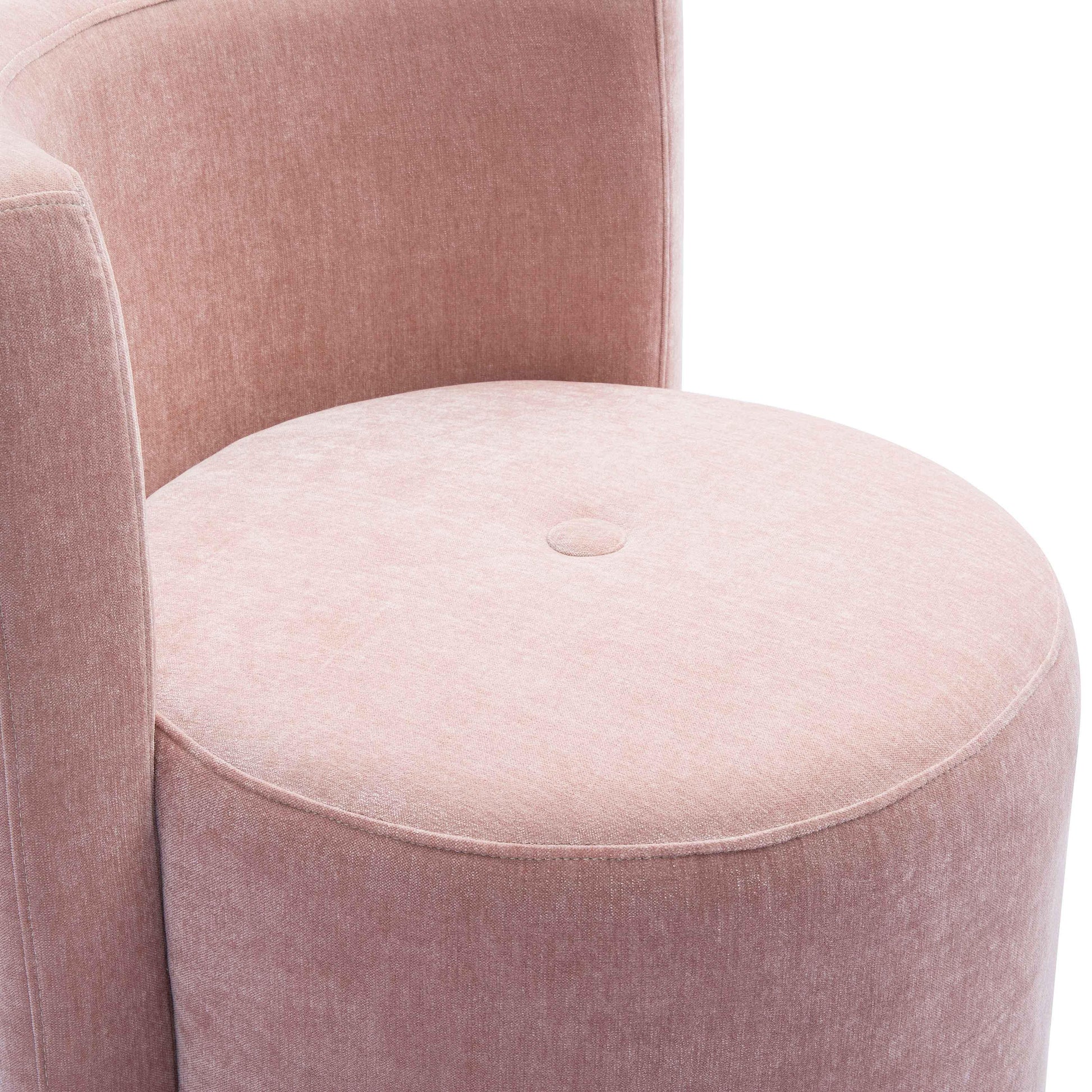 Alyssa Upcycled Performance Velvet Rolling Desk Chair Pink by Tov Furniture