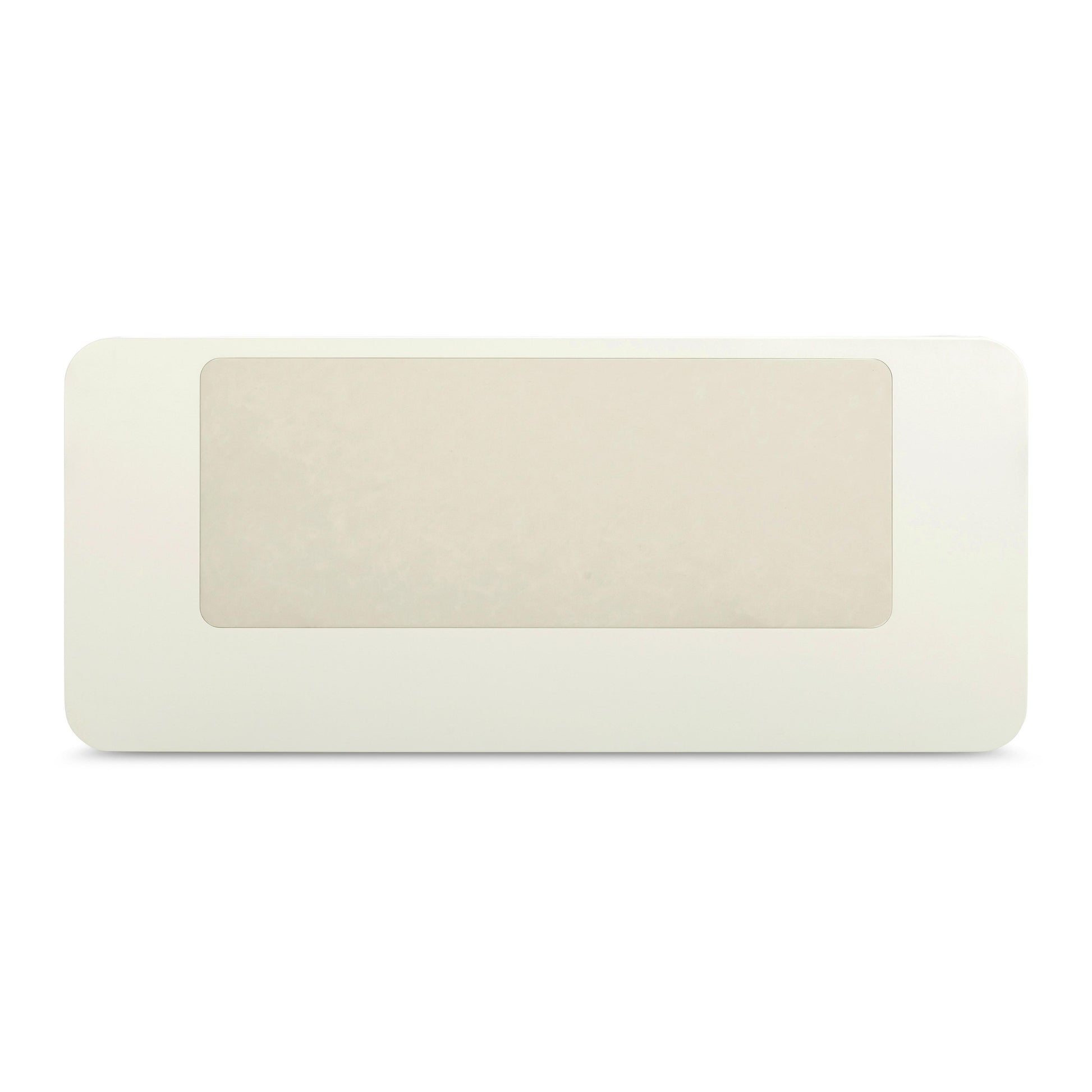 Sarah 55" Cream 2-Drawer Executive Work Desk Cream by Tov Furniture