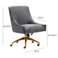 Beatrix Velvet Office Swivel Chair by TOV H7232