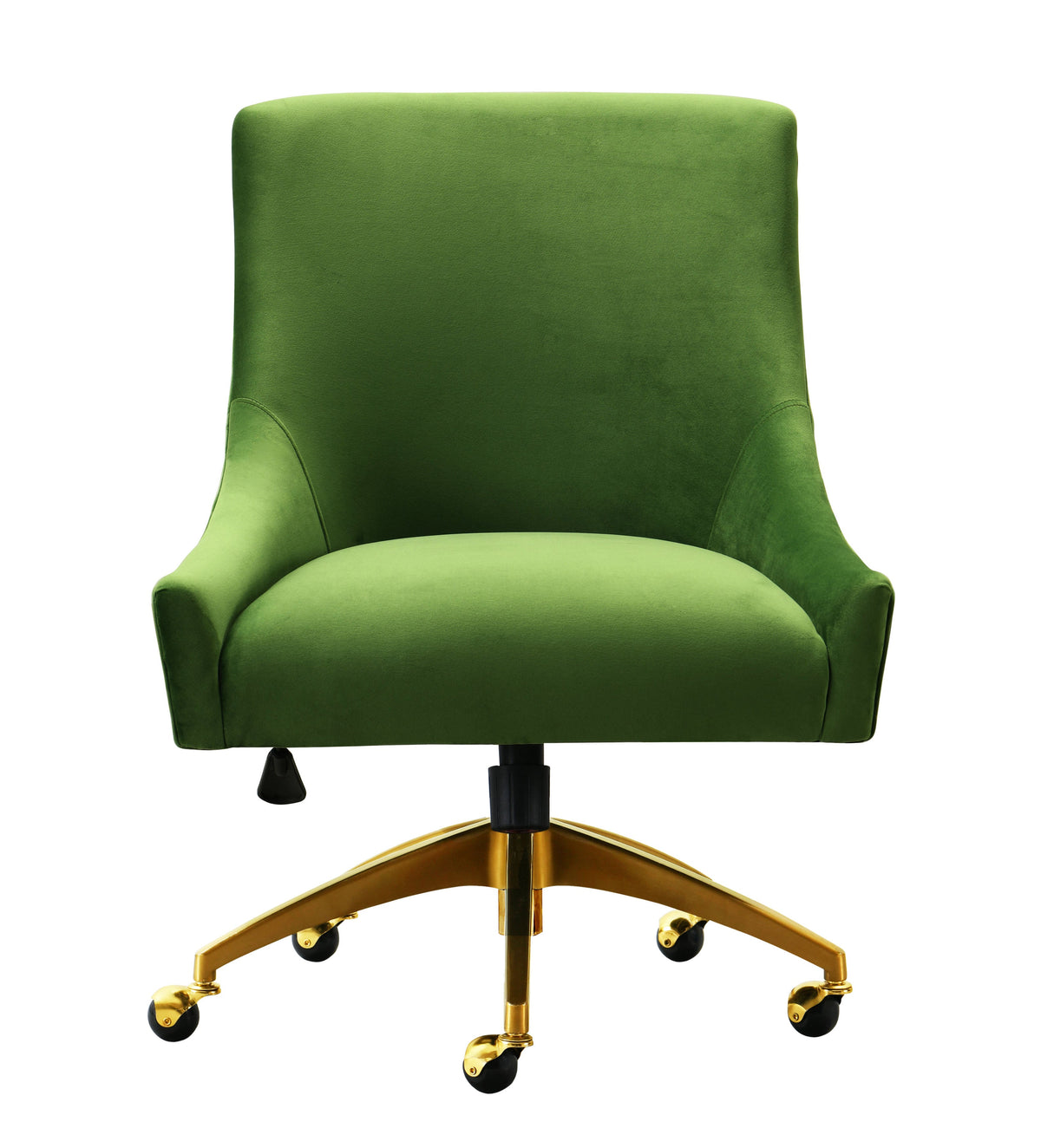 Beatrix Performance Velvet Office Swivel Chair in Green by TOV Furniture – photo 1 of 6