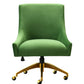 Beatrix Velvet Office Swivel Chair by TOV H7232