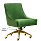 Beatrix Velvet Office Swivel Chair by TOV H7232