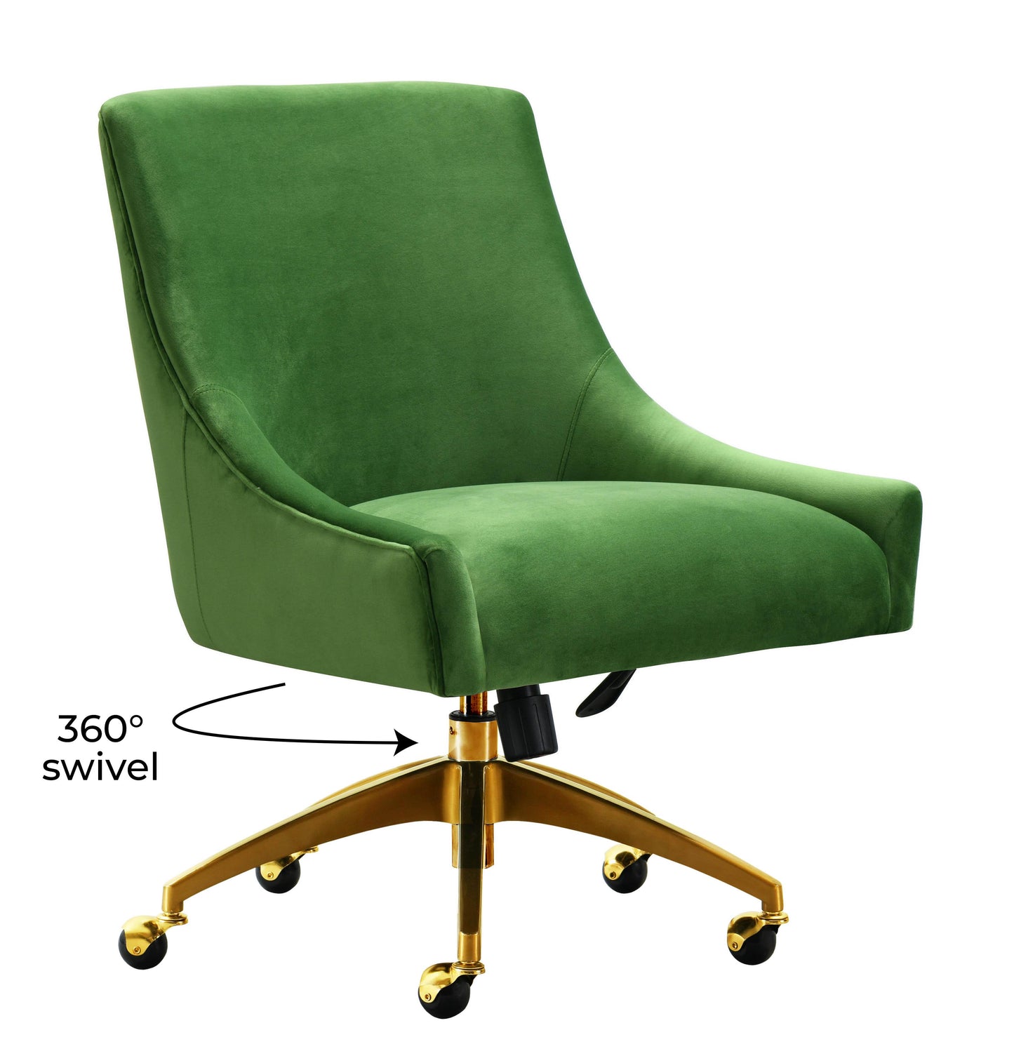 Beatrix Velvet Office Swivel Chair by TOV H7234