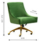 Beatrix Velvet Office Swivel Chair by TOV H7233