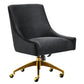 Beatrix Velvet Office Swivel Chair by TOV H7234
