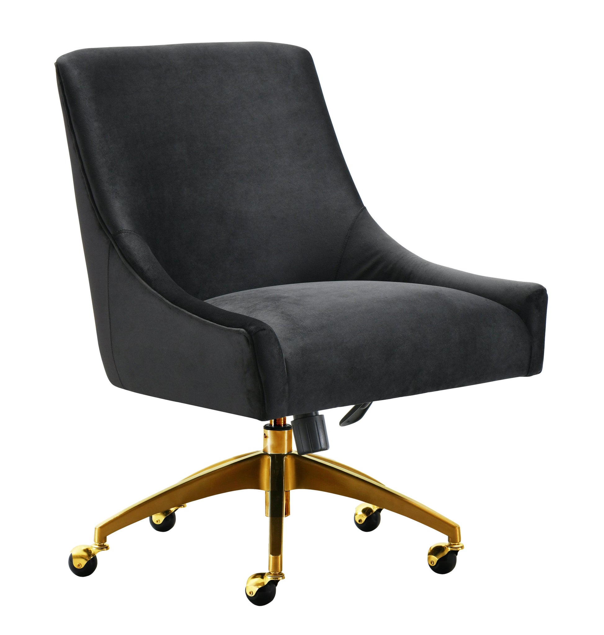 Beatrix Velvet Office Swivel Chair by TOV H7234