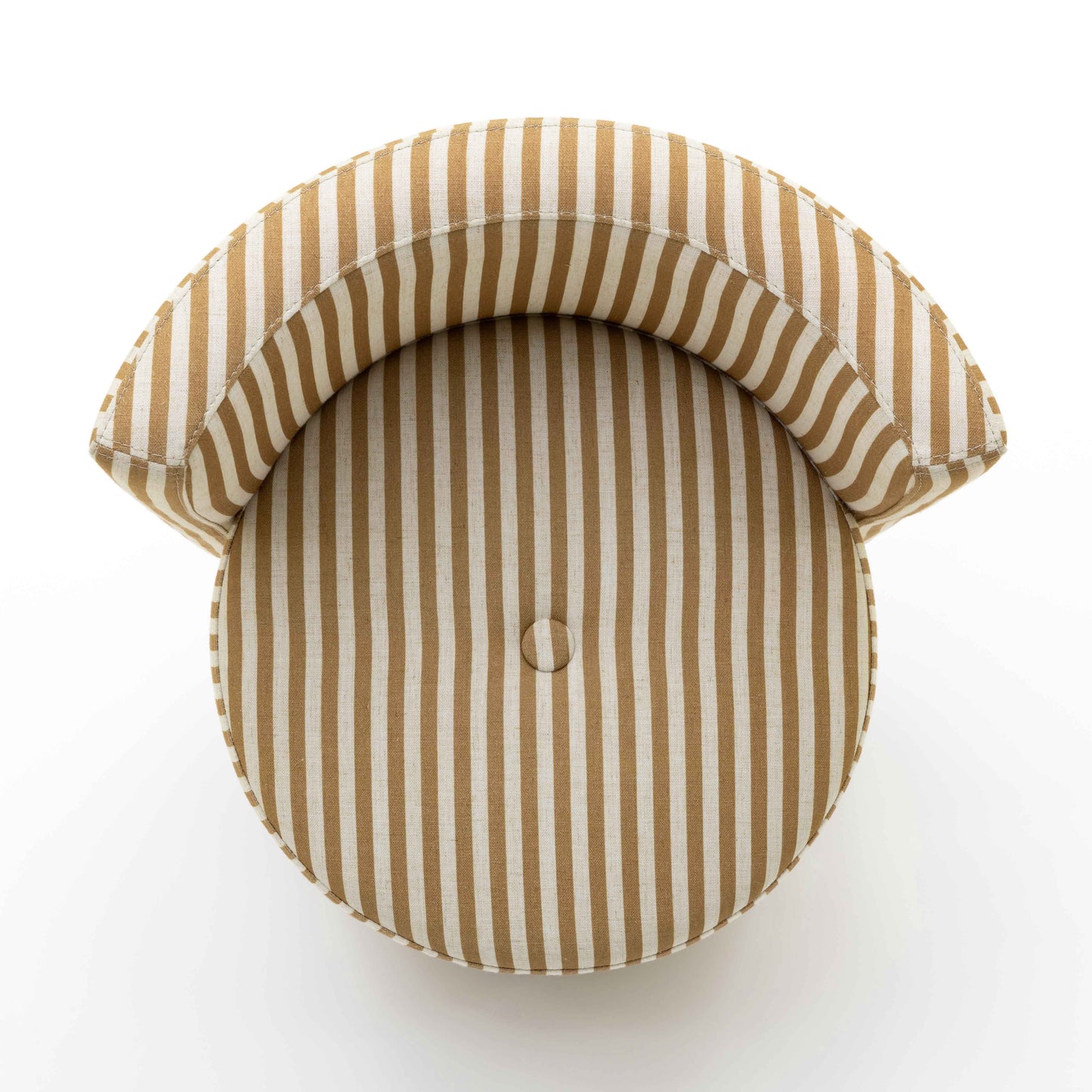 Alyssa Striped Performance Linen Rolling Desk Chair Mustard Yellow by Tov Furniture