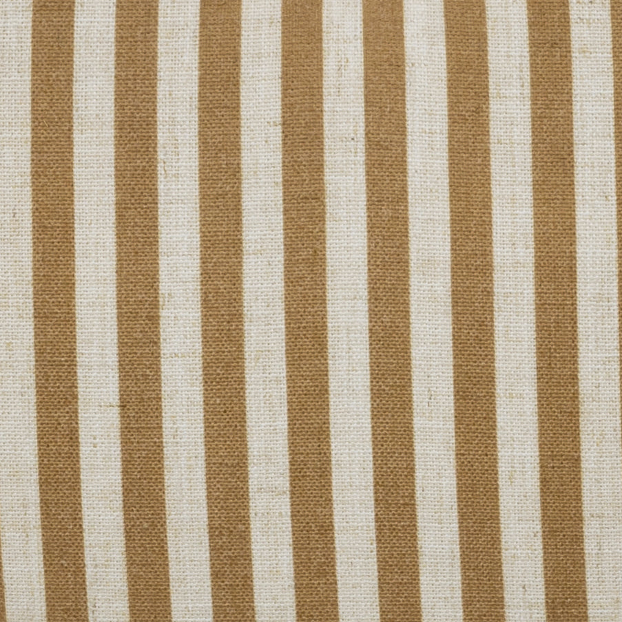 Alyssa Striped Performance Linen Rolling Desk Chair Mustard Yellow by Tov Furniture