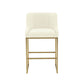 Lisa Pleated Velvet Counter Stool by TOV Ihd68645