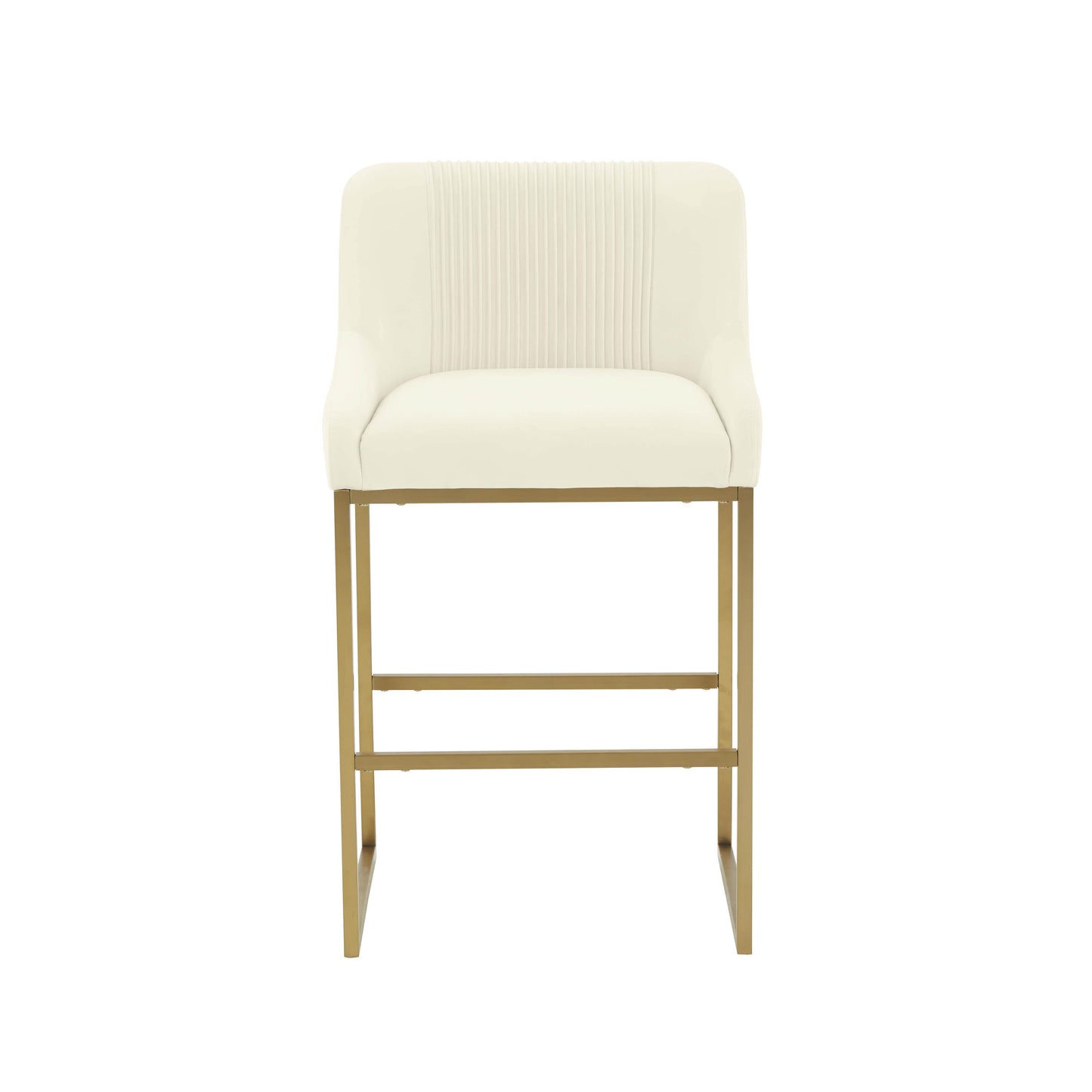 Lisa Pleated Velvet Counter Stool by TOV Ihd68645