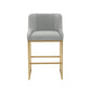 Lisa Pleated Velvet Counter Stool by TOV Ihd68645