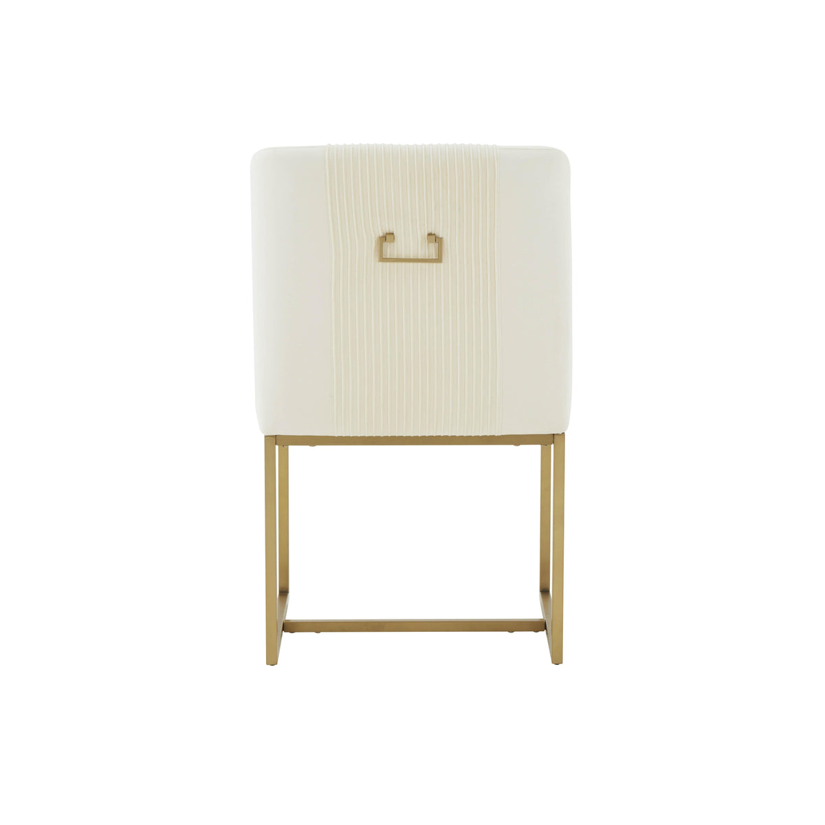 Lisa Cream Pleated Performance Velvet Dining Chair by Inspire Me! Home Decor by TOV Furniture – photo 5 of 6
