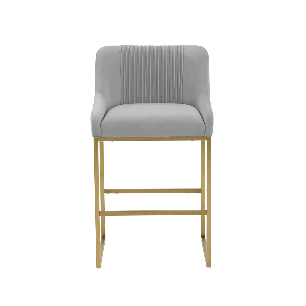Lisa Grey Pleated Performance Velvet Dining Chair by Inspire Me! Home Decor by TOV Furniture – photo 3 of 6