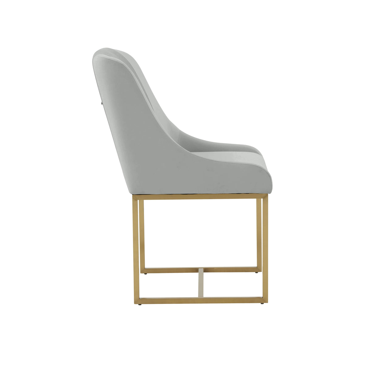 Lisa Grey Pleated Performance Velvet Dining Chair by Inspire Me! Home Decor by TOV Furniture – photo 4 of 6