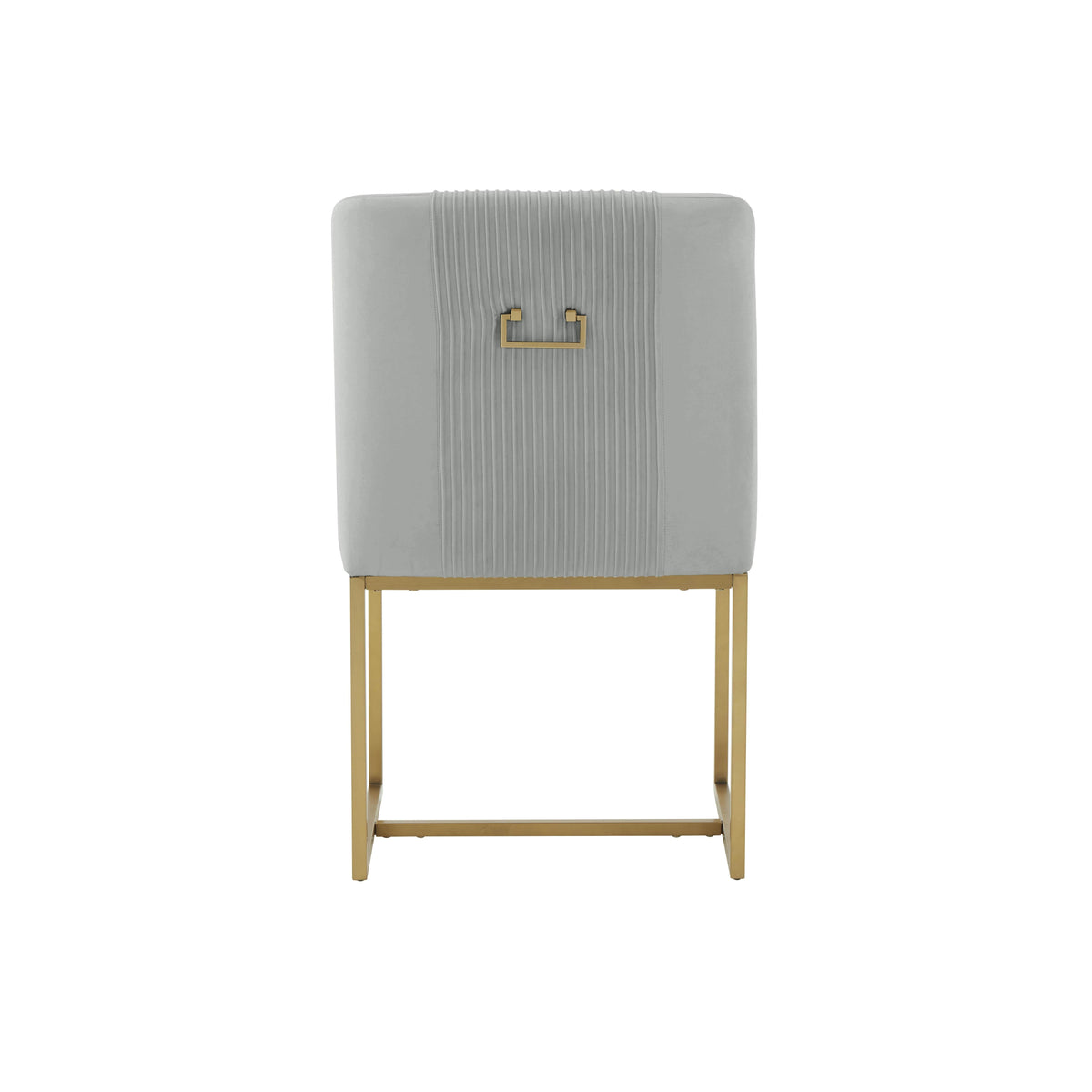 Lisa Grey Pleated Performance Velvet Dining Chair by Inspire Me! Home Decor by TOV Furniture – photo 5 of 6