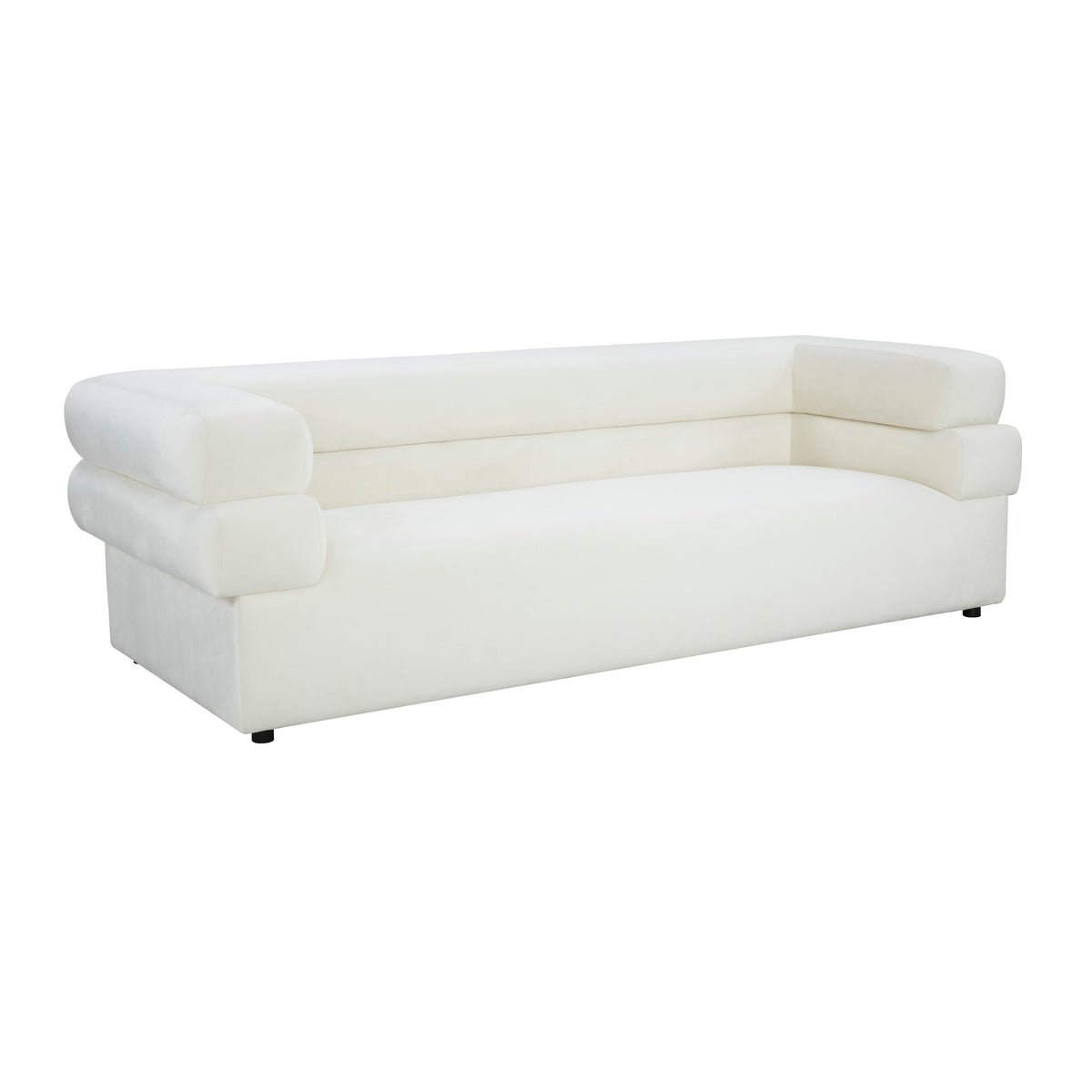 Elsa 98" Performance Fabric Sofa in Cream by TOV Furniture – photo 1 of 7