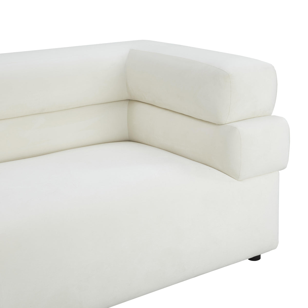 Elsa 98" Performance Fabric Sofa in Cream by TOV Furniture – photo 4 of 7