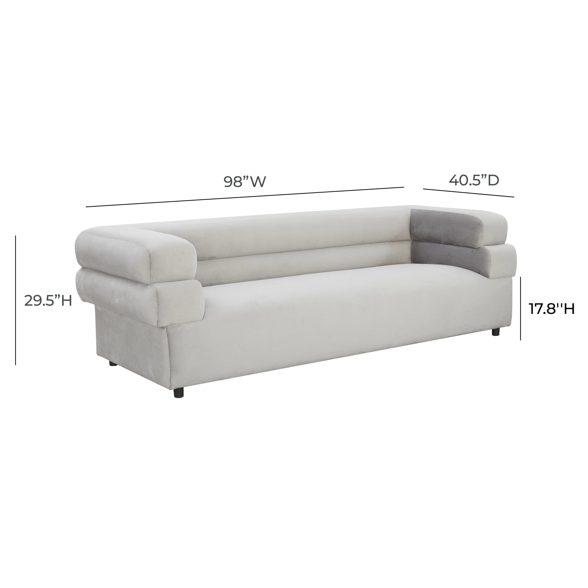 Elsa 98 Upholstered Sofa by TOV Ihl68575