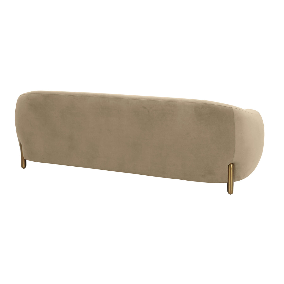 Lina 93" Cafe Au Lait Brown Performance Velvet Sofa by Inspire Me! Home Decor by TOV Furniture – photo 4 of 7