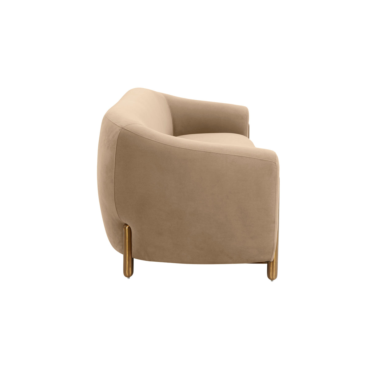 Lina 93" Cafe Au Lait Brown Performance Velvet Sofa by Inspire Me! Home Decor by TOV Furniture – photo 6 of 7
