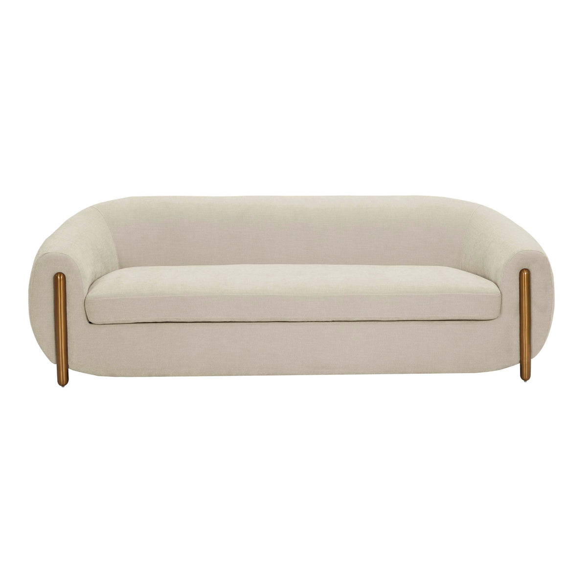 Lina 93" Grey Textured Linen Sofa by Inspire Me! Home Decor by TOV Furniture – photo 3 of 7