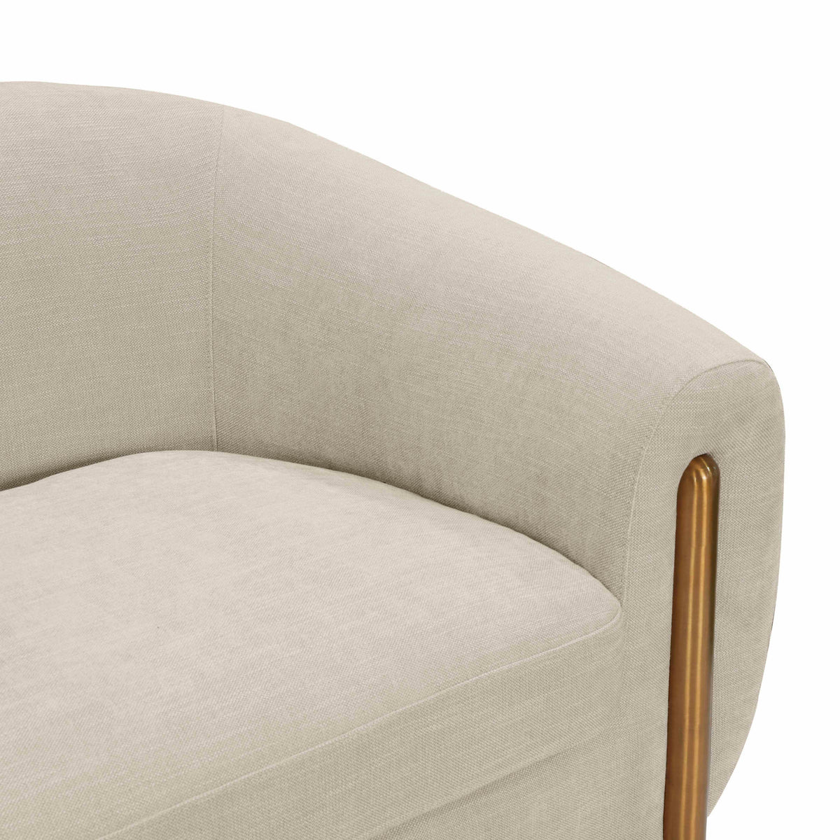 Lina 93" Grey Textured Linen Sofa by Inspire Me! Home Decor by TOV Furniture – photo 5 of 7