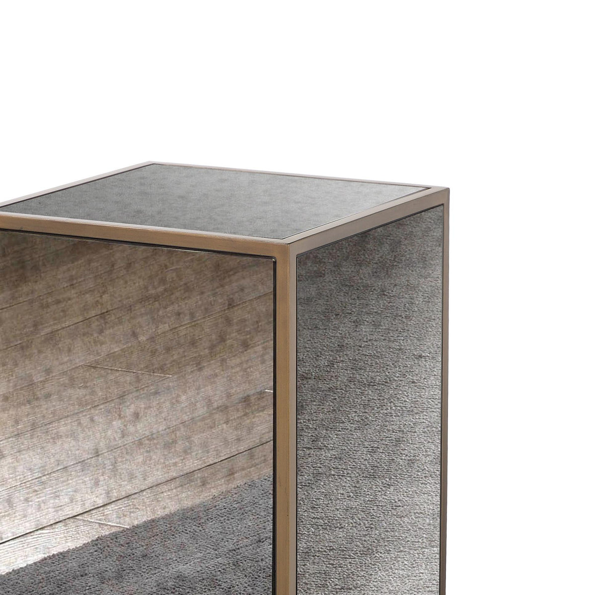 Lana Mirrored Side Table by TOV Furniture – photo 4 of 5