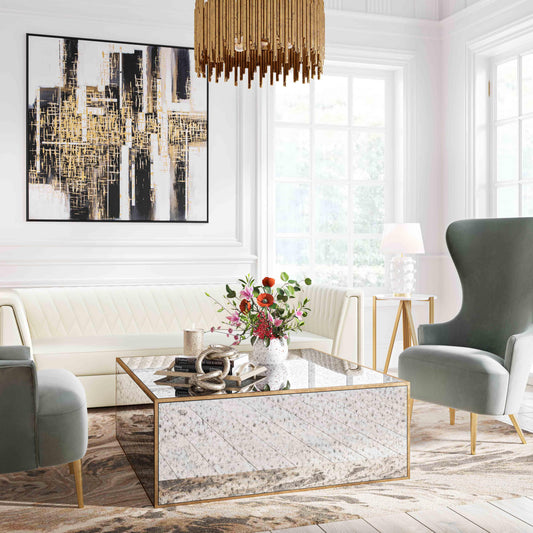 Lana Mirrored Large Coffee Table by Inspire Me! Home Decor by TOV Furniture – photo 2 of 6