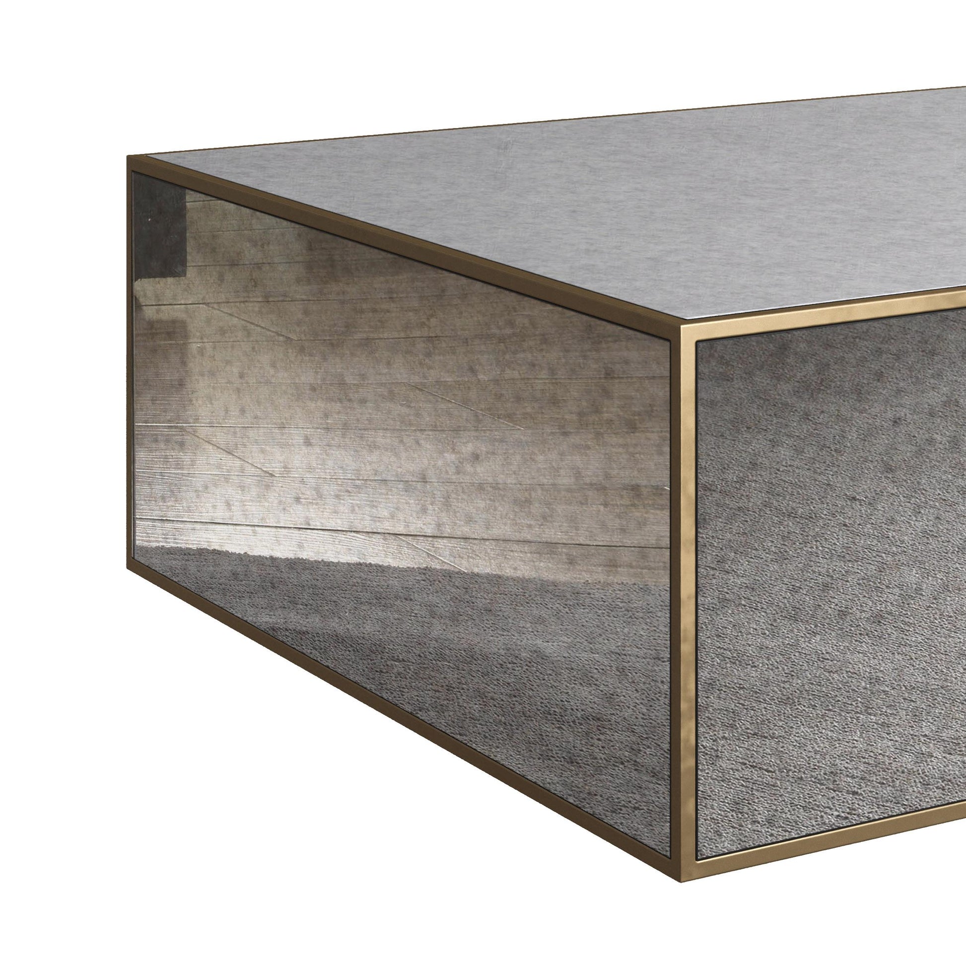 Lana Mirrored Coffee Table 43 48 by TOV Oc3729