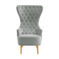 Jezebel Velvet Wingback Chair by TOV Ihs68207