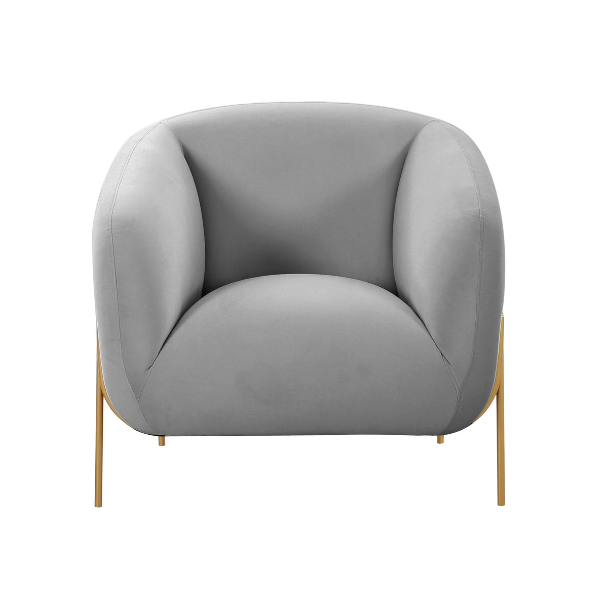 Kandra Performance Velvet Accent Chair in Grey by TOV Furniture – photo 3 of 6