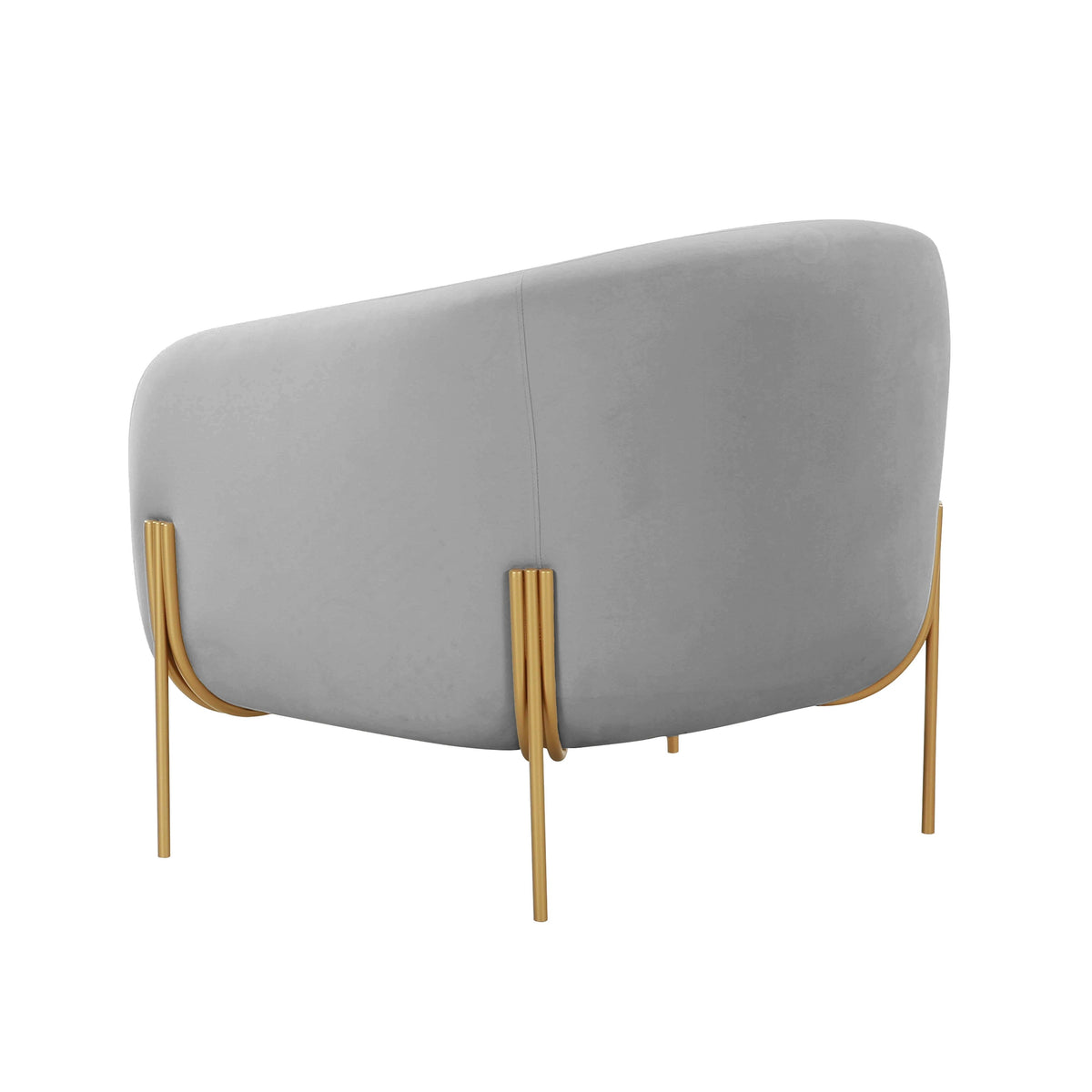 Kandra Performance Velvet Accent Chair in Grey by TOV Furniture – photo 4 of 6