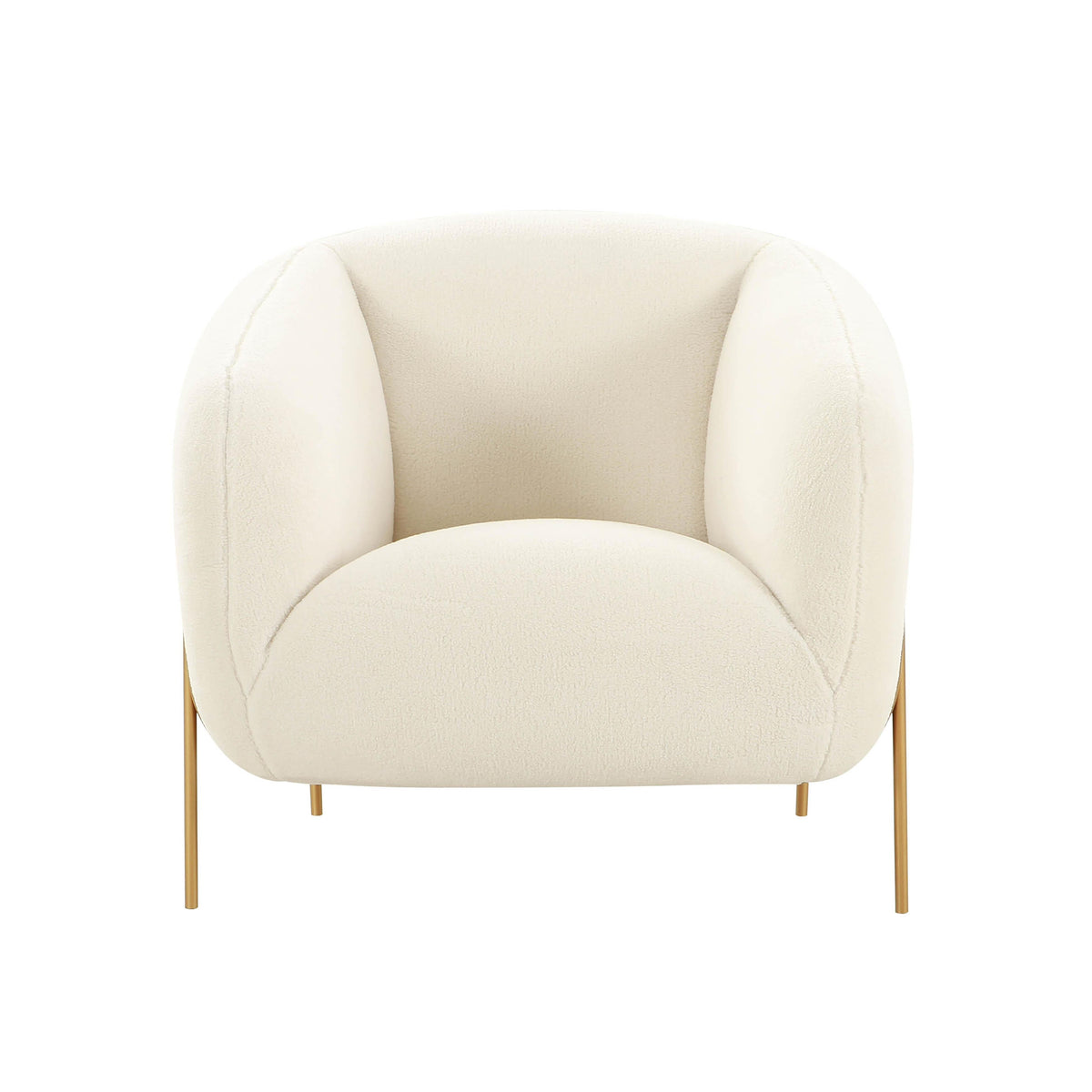 Kandra Cream Performance Vegan Shearling Accent Chair by TOV Furniture – photo 3 of 6