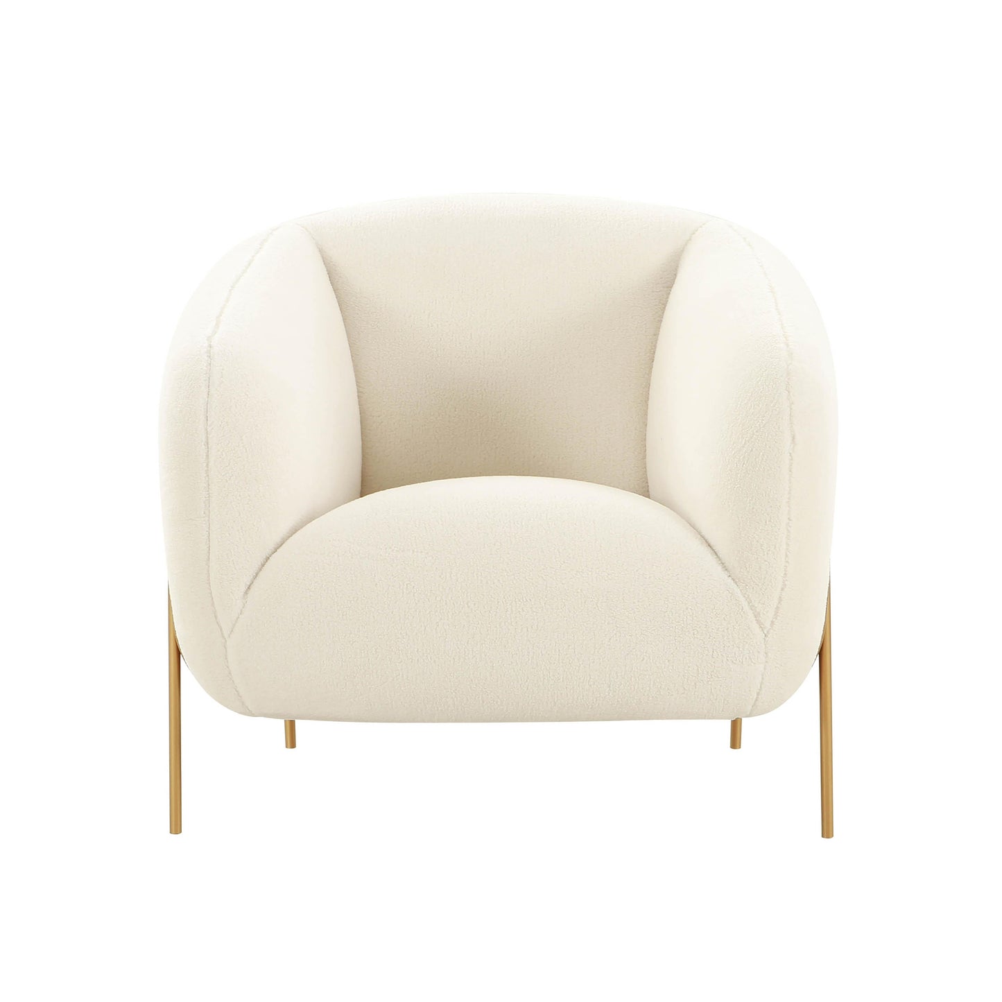 Kandra Cream Shearling Accent Chair by Inspire Me Home Decor by TOV Ihs68629