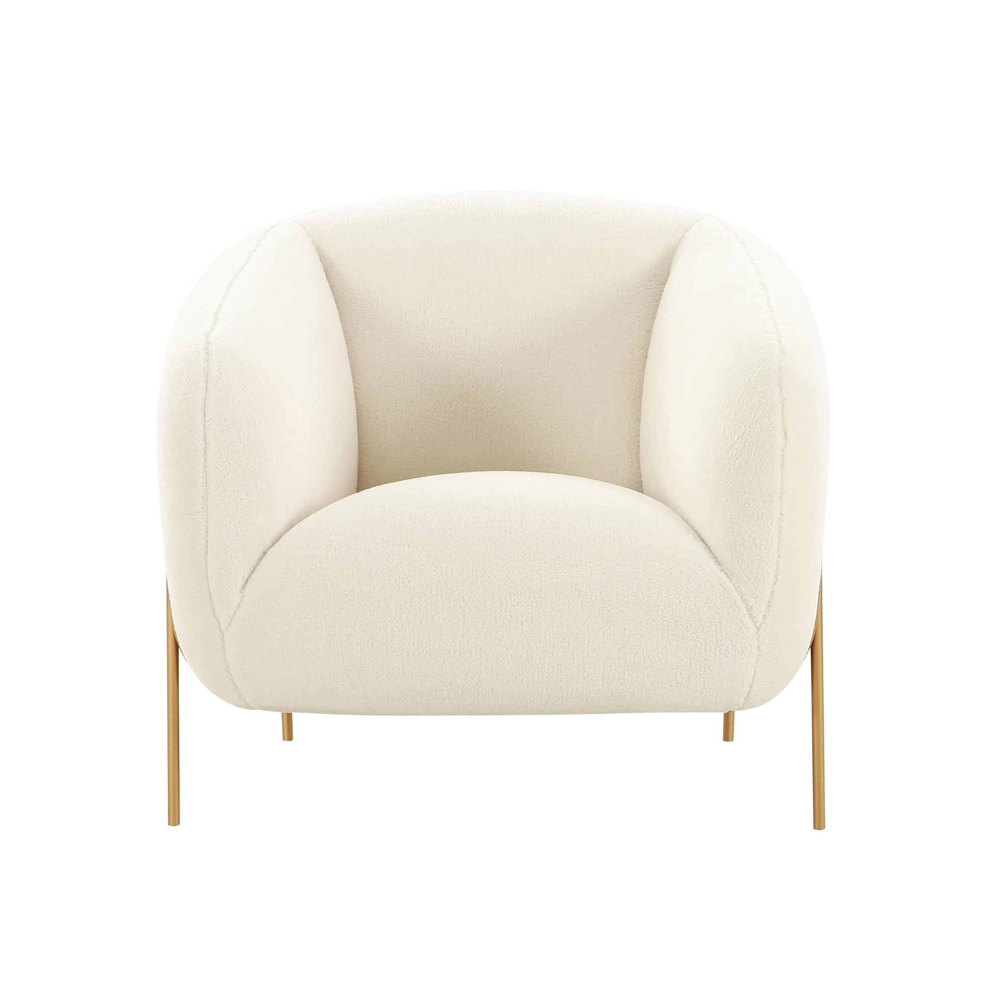 Kandra Cream Shearling Accent Chair by Inspire Me Home Decor by TOV Ihs68629