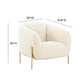 Kandra Cream Shearling Accent Chair by Inspire Me Home Decor by TOV Ihs68629