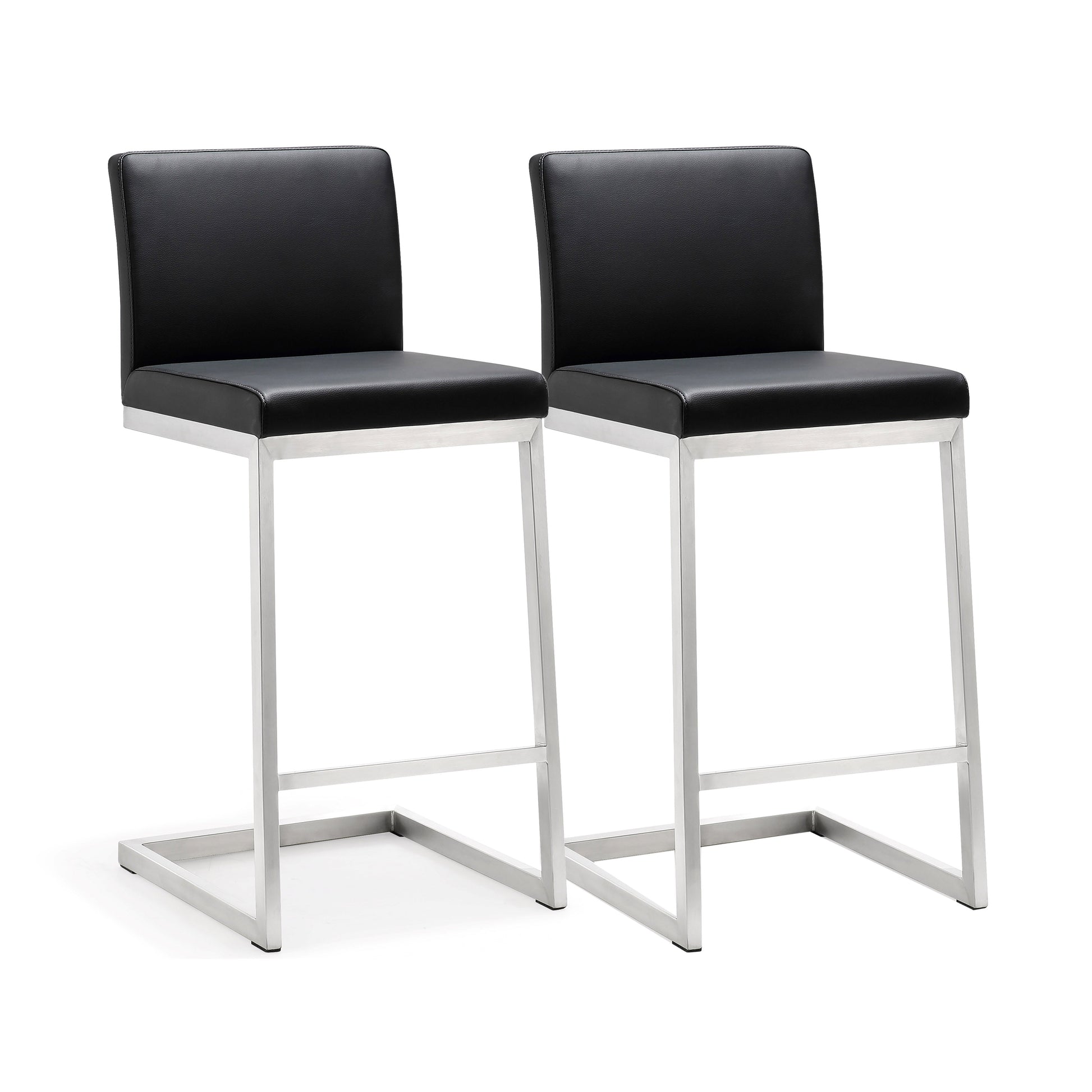 Parma Performance Vegan Leather Counter Stool Set Of 2 by TOV K3604